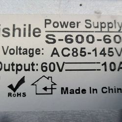 60v 10 Amp Power Supply Led Driver Switching Supply