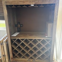 Wooden Wine Rack Cabinet