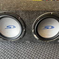 Alpine Type S 12 Subs With Box and Rockford Fosgate Pro 400SP