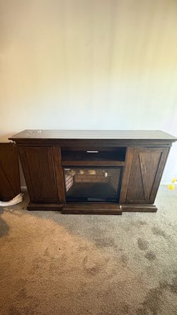 TV Stand with Fireplace