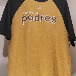 San Diego Padres Majestic Cooperstown Retro Raglan