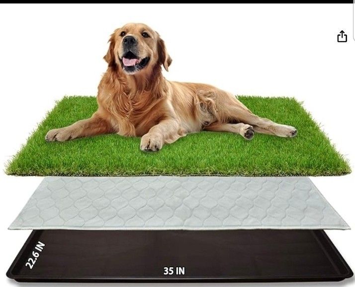 Dog Grass Large Potty Patch, Washable Puppy Pee Pad
