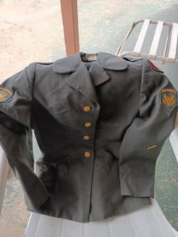 Vintage US Army WAC Military Dress Uniform Jacket