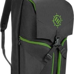 ENHANCE Xbox Backpack Carrying Case Compatible w/ Series S, One X, One S - Storage Compartments for Controllers, Gaming Headset, Games 