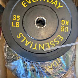 New Pair Of 35 Pound Bumper Weights
