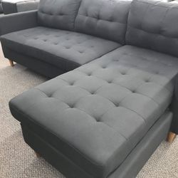 New Black Sectional Couch /$50 down