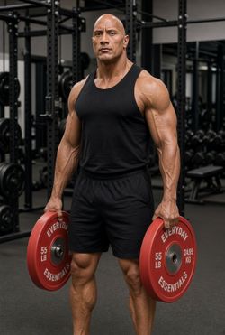 Everyday Essentials 55 LB Bumper Plates (Pair)