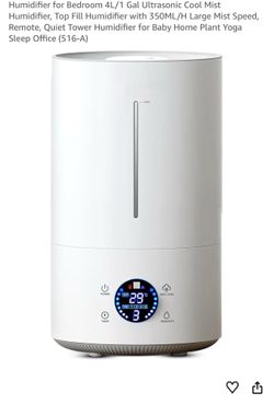 Humidifier for Bedroom,  Ultrasonic Cool Mist, 1 Gallon