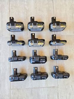 RYOBI 18V Battery (PRICES IN THE DESCRIPTION)