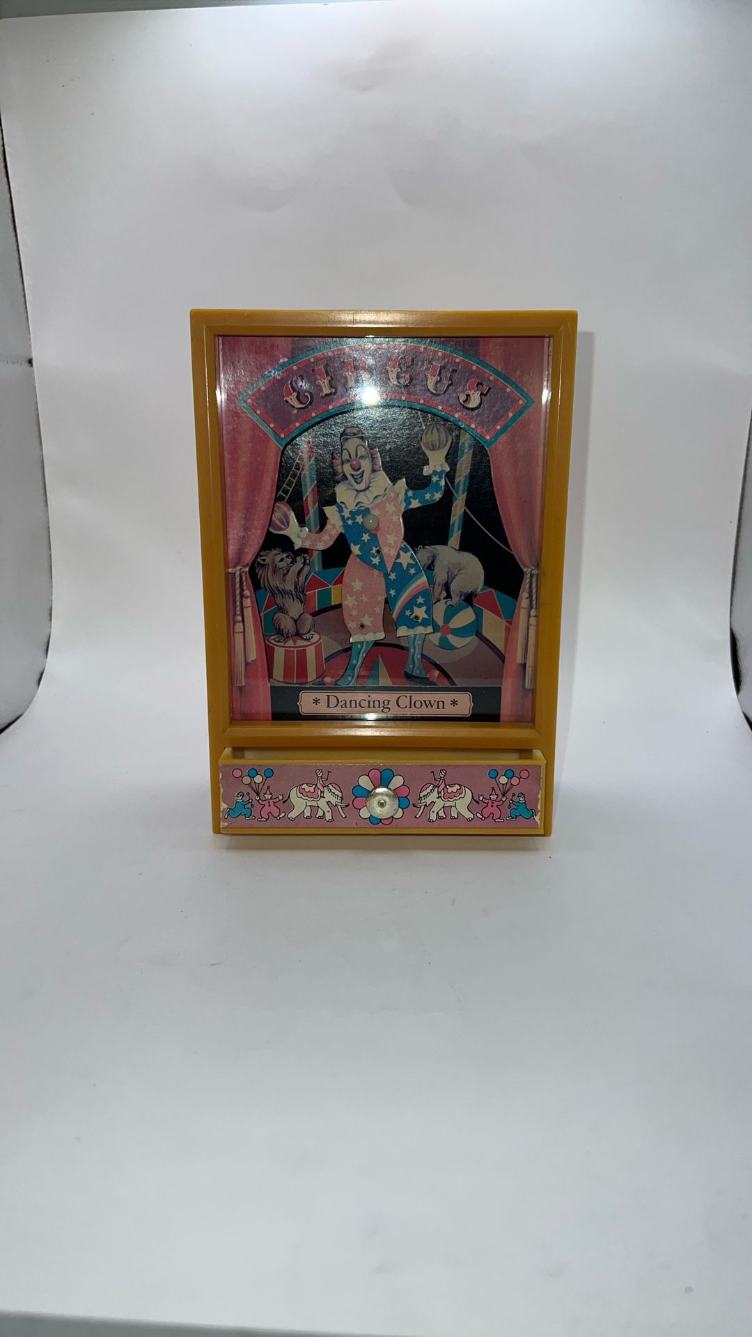 VTG 1981 Circus Dancing Clown YAPS Jewelry Box Trinket Music Box