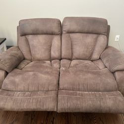 2 Reclining Loveseat Couches 