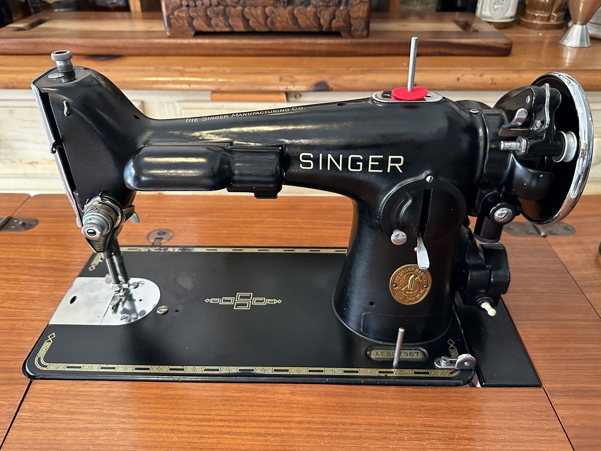 Vintage 1938 Singer 201 Sewing Machine