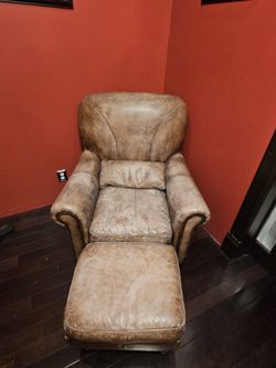 Leather Smokers Chair