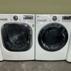 LG XL CAPACITY ELECTRIC WASHER &DRYER