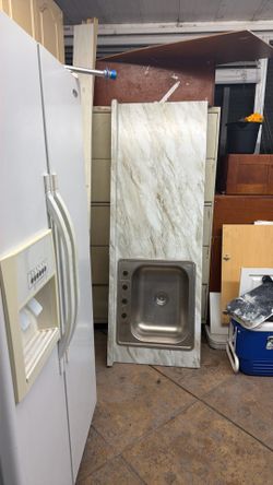 Counter with sink