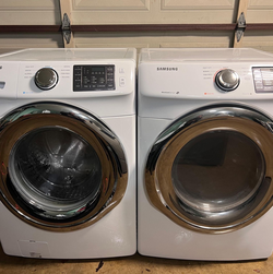 Samsung Front Load Washer & Dryer Set with Steam