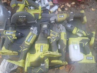 Ryobi ONE+ 18V Cordless 9-Tool Combo Lot - Bare Tools