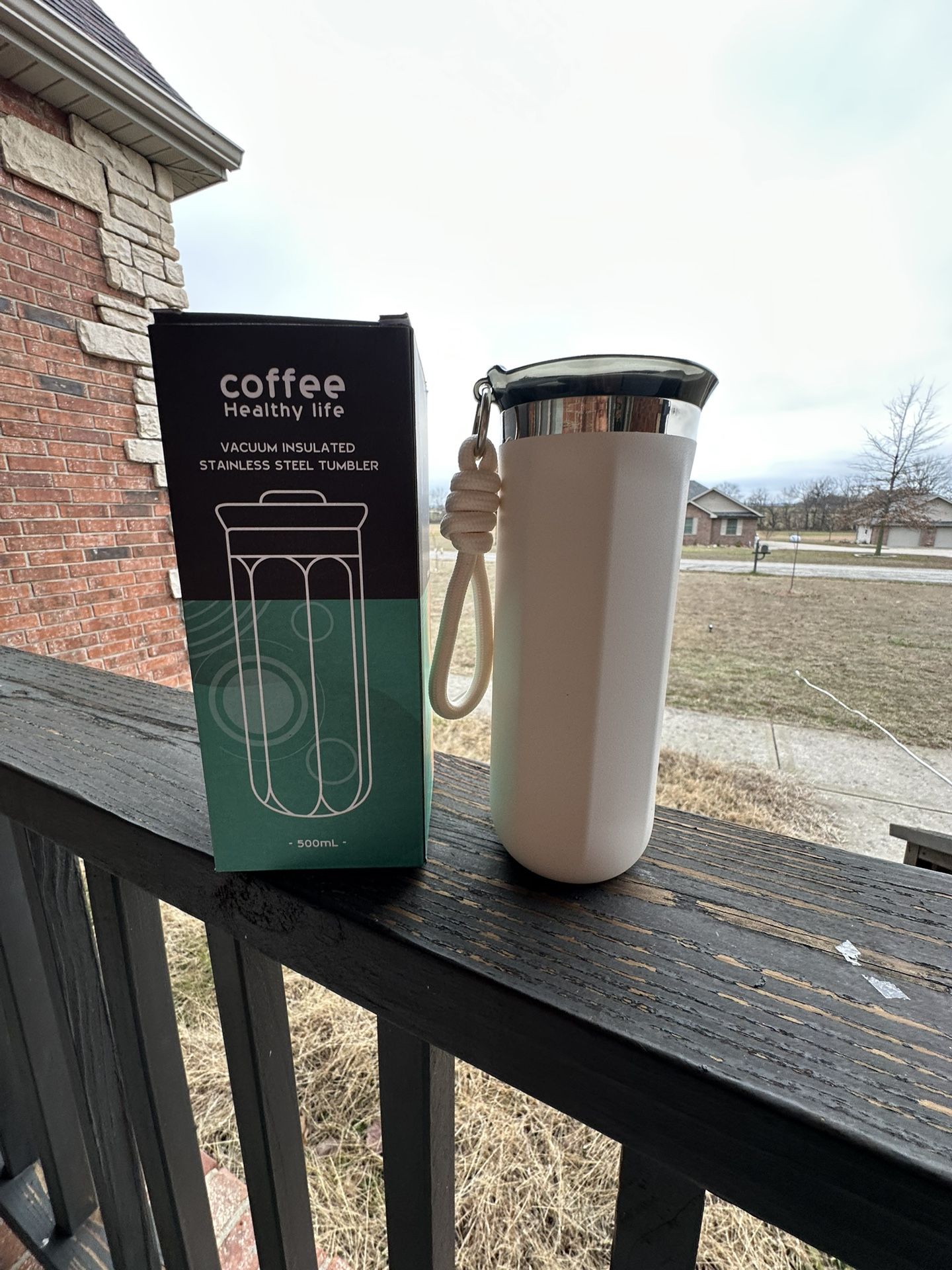 New,17 oz Stainless Steel Insulated Coffee Mug, Coffee Tumbler, Double Wall Vacuum Travel Coffee Mug