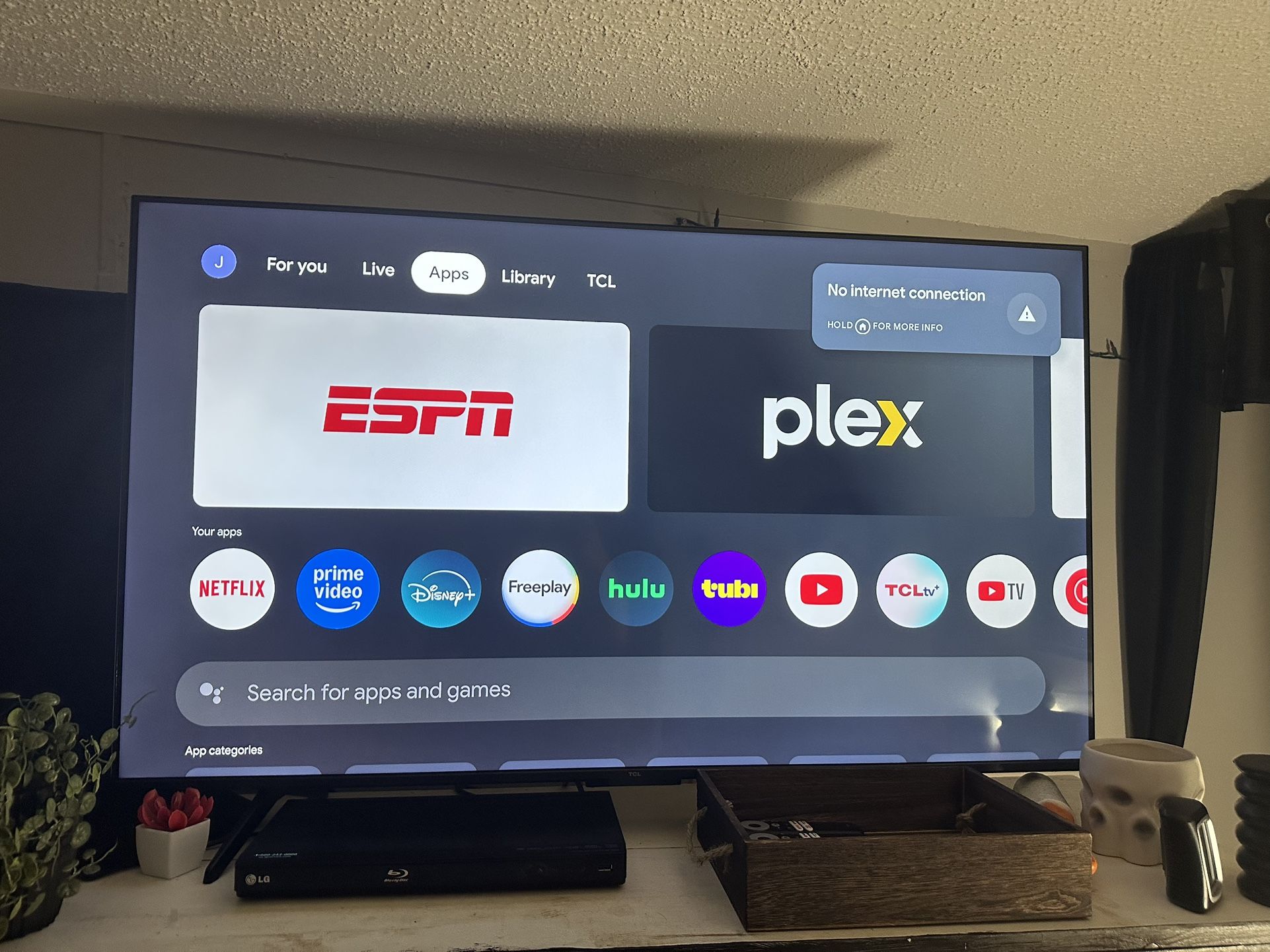 50 Inch TCL Smart Tv