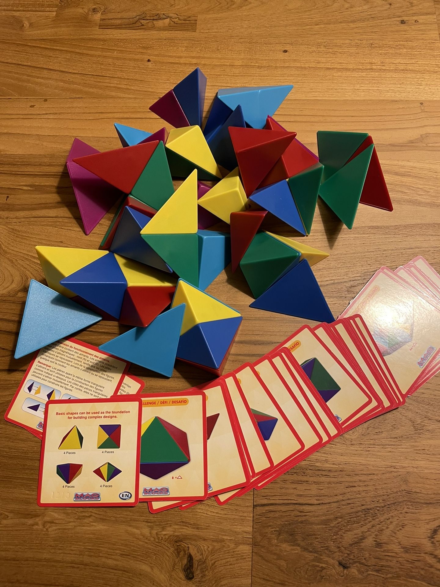 Mag Blocks Magnetic 48 Pieces 30 Challenge Cards