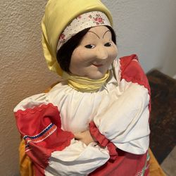 Vintage Babushka Tea Cozy Doll