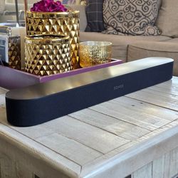 Sonos Beam Smart WiFi Soundbar Speaker w/Wall Mount - Black - Good Condition w/few blemishes