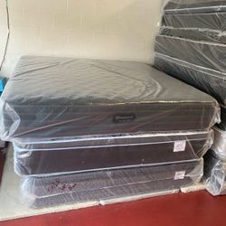 King Size Mattress Beautyrest Black C-Class, 12” Extra Firm - Factory-Sealed in Plastic, Same-Day Pickup & Delivery Available.
