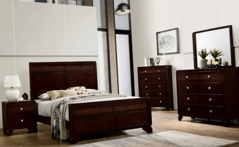 5pc Queen/King Light up bedroom set