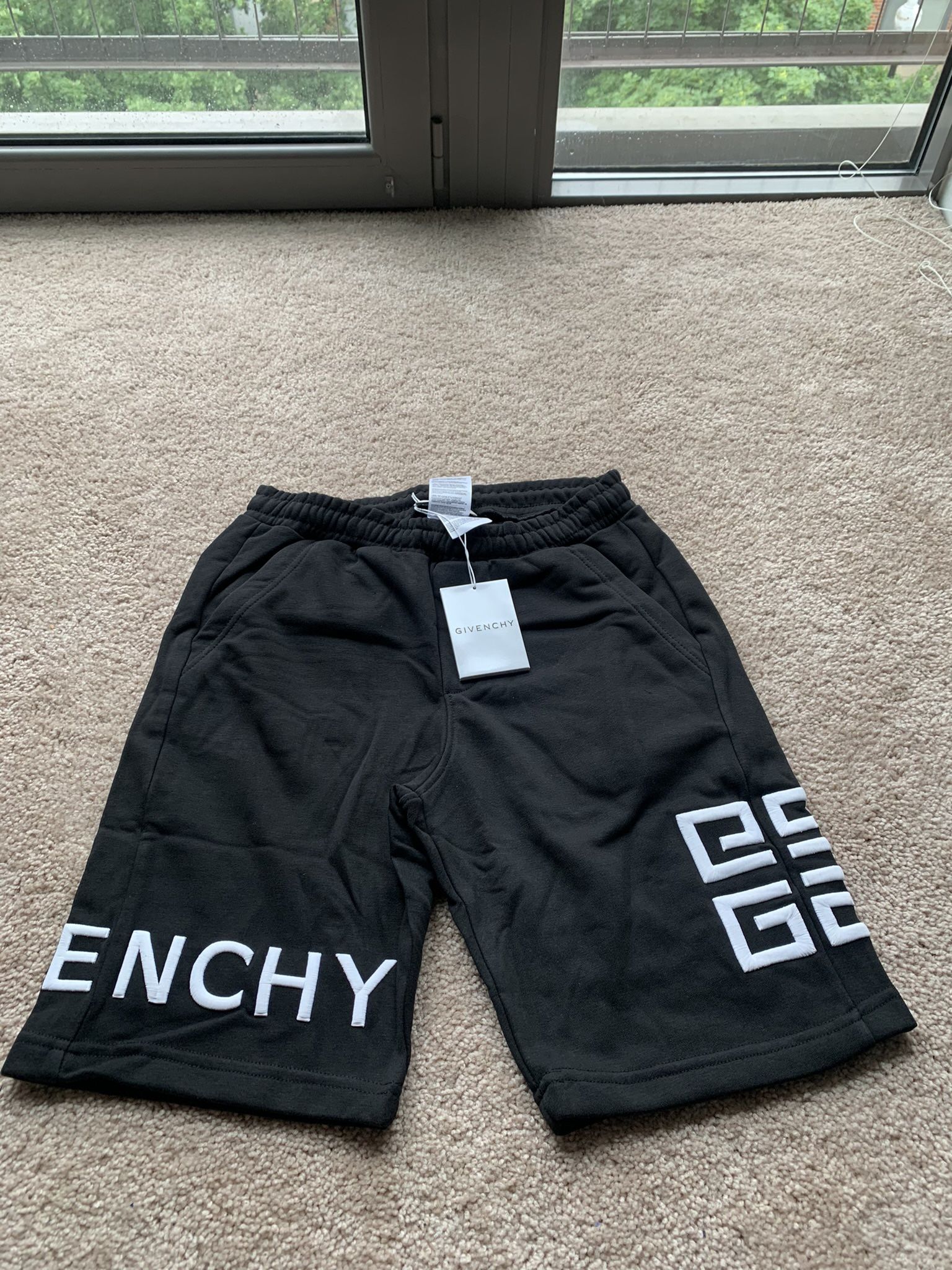 GIVENCHY Brand New Embroidered Bermuda Shorts | BLACK