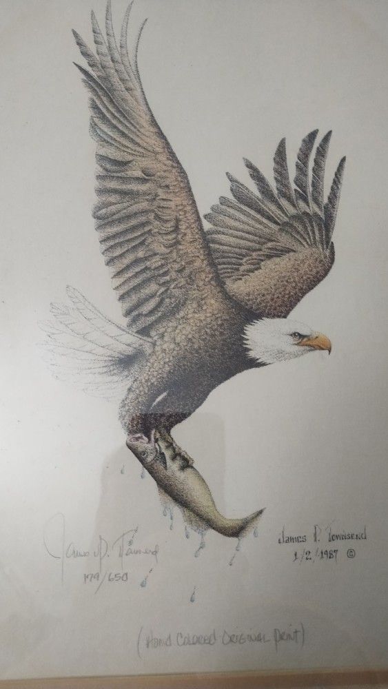 James Townsend Original Hand Colored Original Print