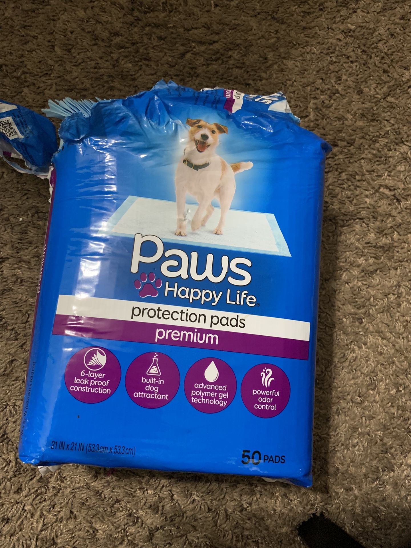 Paws Happy Life Protection Pads For Dogs Count 45