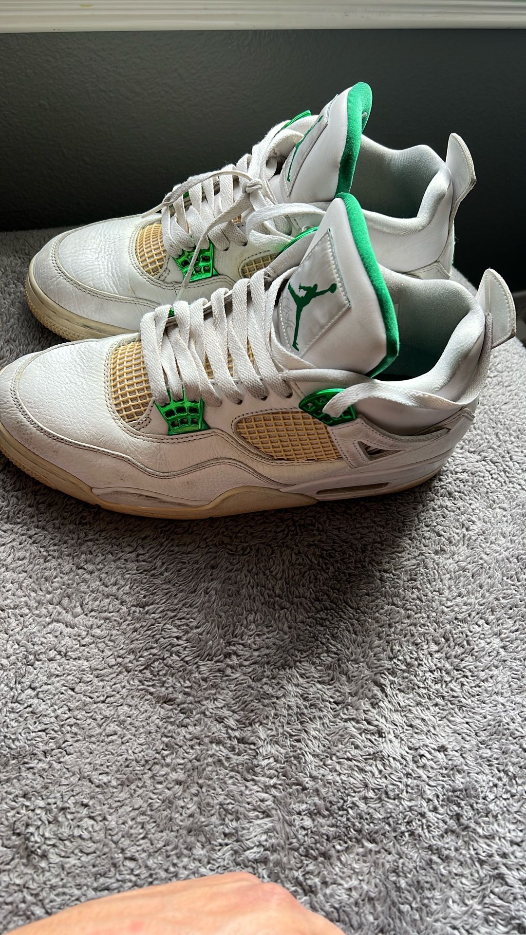 Jordan Retro 4 Metallic Green
