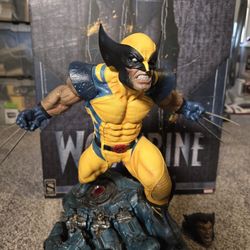 Wolverine Premium Format Statue Diorama Marquette By Sideshow Collectibles 