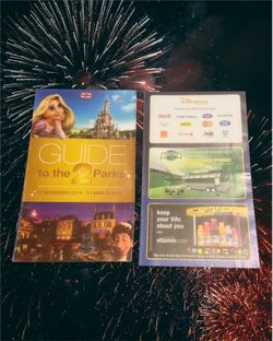 Disneyland PARIS Euro Disney Map Souvenir 2015 Guide In English