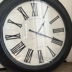 Sterling & Noble Round Roman Numeral Wall Clock