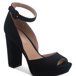 Ankle Strap Open Toe Platform Heels 