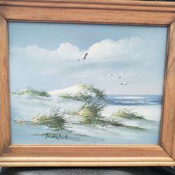 K. Wilson Beach Painting 
