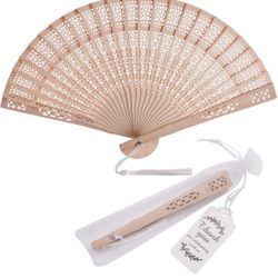 Wooden Hand Fan Wood (set Of 23)
