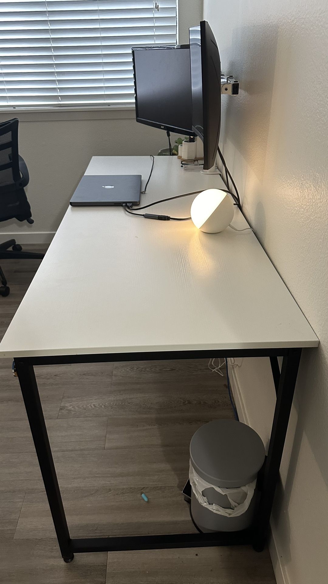 Beautiful White Desk, 63” Length