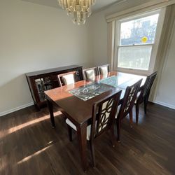 Dining Set + Sideboard - 8 Pieces
