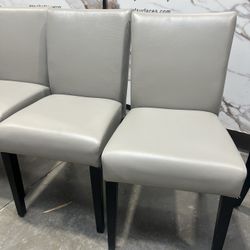Set Of 6 Grey Dining Chairs