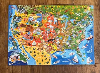 U.S. States Puzzle Wall Art