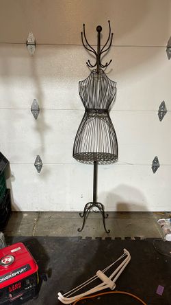 Vintage Style Hat, And Umbrella Rack With Shelf To Store Things