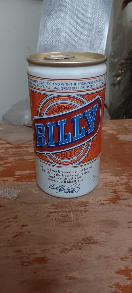 Vintage Beer Can 1970s Billy Beer Can Billy Carter Complete