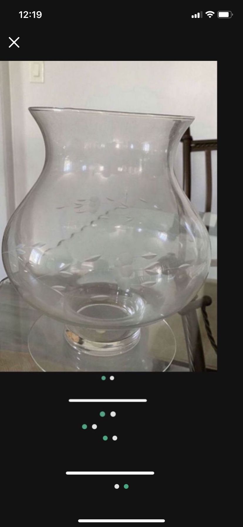 New Princess house vase Or Candle holder 