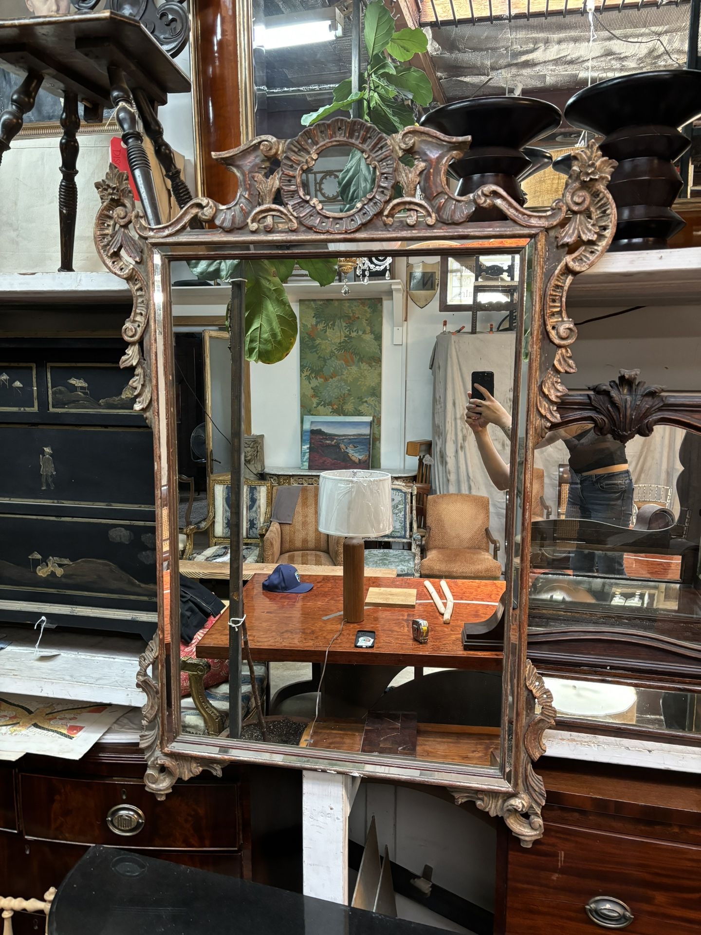 18th Century French Giltwood Mirror