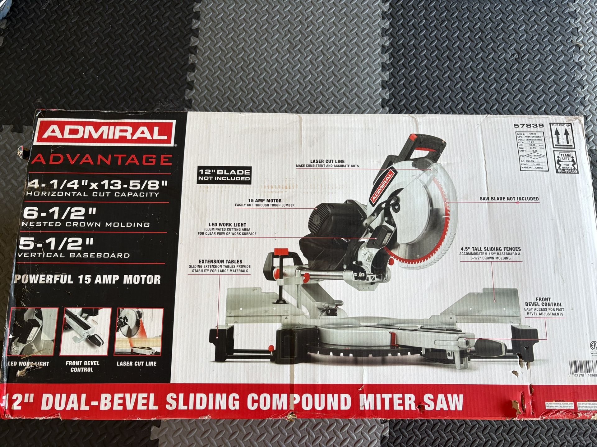 12 Inch Dual Bevel Miter Saw Brand New