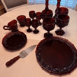 Avon Ruby Red Vintage Set