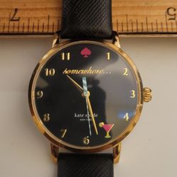 KATE SPADE ● Black Metro 5 O'Clock Somewhere Ladies Watch