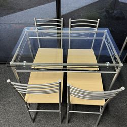Dining Table Set 4 Chairs